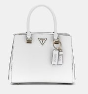 GUESS Noelle Girlfriend Satchel Bílá - Handbag