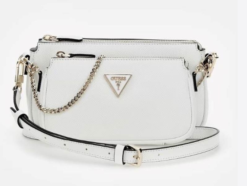 GUESS Noelle Saffiano Mini Crossbody Bag Bila Handbag Alza.cz