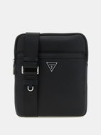 GUESS Saffiano Eco Crossbody Flat Black - Handbag