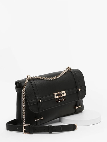 GUESS Emilee Convertible Xbody Handbag Black - Handbag - Main image