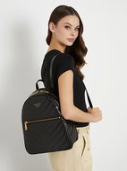 GUESS Vikky Patent Leather Logo Backpack Black - Backpack
