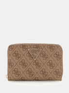 GUESS Wallet Laurel Small latte with logo - Wallet