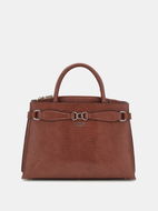 GUESS Kabelka Arlena Girlfriend Satchel  koňaková - Kabelka
