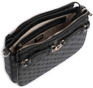 GUESS Kabelka Arlena Logo Crossbody Hobo černá s logem - Kabelka