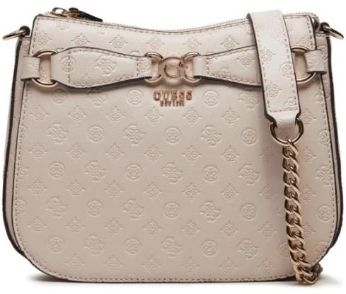 GUESS Handbag Arlena Logo Crossbody Hobo taupe with logo - Handbag - Main image