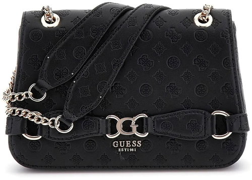 GUESS Handbag Arlene Logo Convertible Xbody Flap black with logo - Handbag - Main image