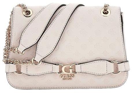 GUESS Handbag Arlene Logo Convertible Xbody Flap taupe with logo - Handbag - Main image