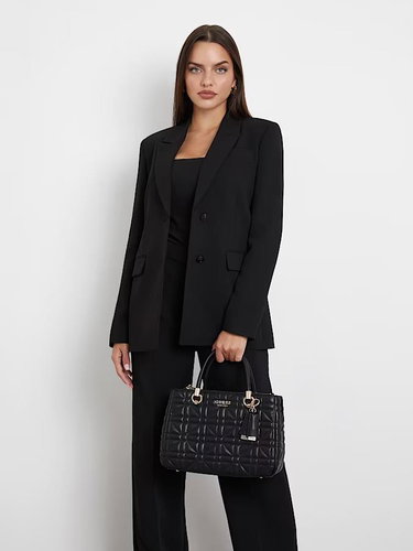 GUESS Handbag Assia High Society Satchel black - Handbag - Main image