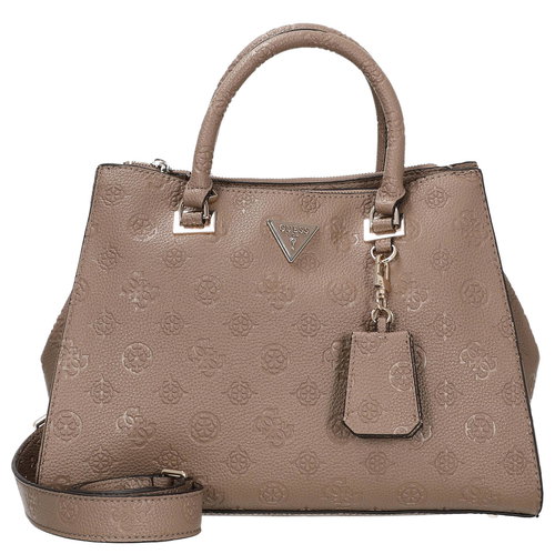 GUESS Handbag Cresidia Status Satche dark taupe - Handbag - Main image
