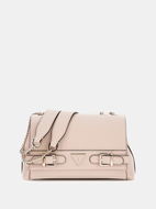 GUESS Kabelka Eco Ali Convertible Xbody Flap Almond - Kabelka
