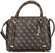 GUESS Handbag Eco Erica Satchel brown with logo - Handbag