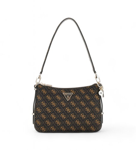 GUESS Handbag Eco Erica Top Zip brown with logo - Handbag - Main image