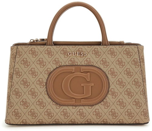 GUESS Handbag Eco Mietta Society latte with logo - Handbag - Main image