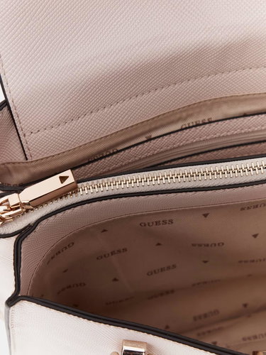 GUESS Handbag Ilia Small Girlfriend Satchel stone - Handbag - Main image