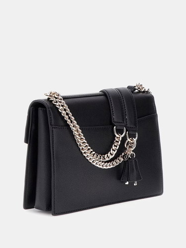 GUESS Handbag Jorah convertible Xbody flap black - Handbag - Main image