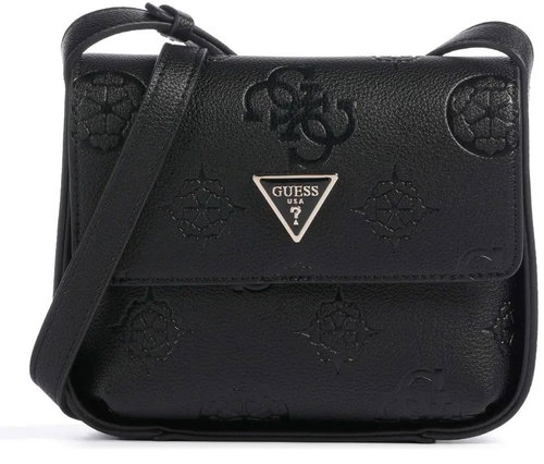 GUESS Handbag Keandra crossbody flap black with logo - Handbag - Main image