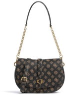GUESS Handbag Kuba Mini Crossbody mocha with logo - Handbag