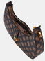 GUESS Kabelka Kuba Top Zip Shoulder Bag mocha s logem - Kabelka