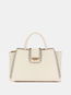 GUESS Kabelka Libera Girlfriend satchel stone - Kabelka