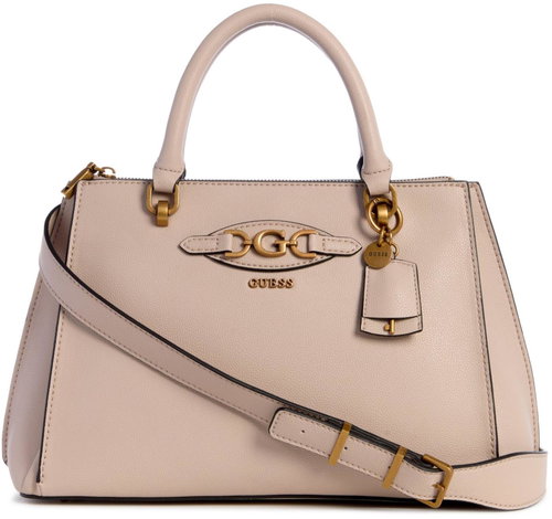 GUESS Handbag Malva Girlfriend Satchel almond - Handbag - Main image