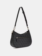 GUESS Handbag Noeele top zip black with logo - Handbag