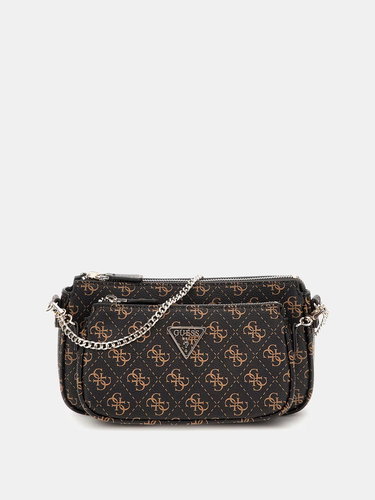 GUESS Handbag Noelle double pouch crossbody brown - Handbag - Main image