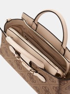 GUESS Handbag Nolana Girlfriend latte with logo - Handbag