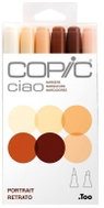 COPIC Ciao double-sided Brush Chisel 6 pcs skin tones - Marker