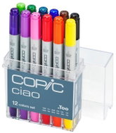 COPIC Ciao Double Sided Brush Chisel 12 pcs basic - Marker