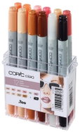 COPIC Ciao double-sided Brush Chisel 12 pcs skin tones - Marker