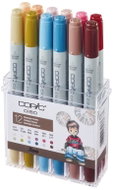 COPIC Ciao double-sided Brush Chisel 12 pcs tones of nostalgia - Marker