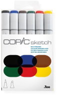 COPIC Sketch double-sided Brush Chisel 6 pcs basic "bold" - Marker