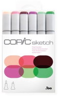 COPIC Sketch double-sided Brush Chisel 6 pcs floral tones "1" - Marker