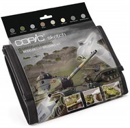 COPIC Sketch double-sided Brush Chisel 9 pcs masking colours in pencil case - Marker