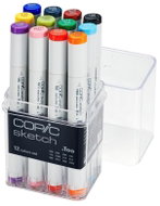 COPIC Sketch Double Sided Brush Chisel 12 pcs basic - Marker