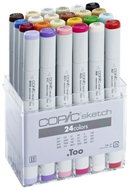 COPIC Sketch Double Sided Brush Chisel 24 pcs basic - Marker
