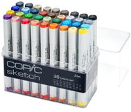 COPIC Sketch Double Sided Brush Chisel 36 pcs basic - Markers