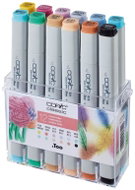 COPIC Classic double-sided Fine Chisel 12 pcs pastel tones - Marker