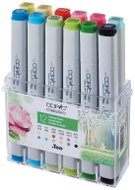 COPIC Classic double-sided Fine Chisel 12 pcs spring tones - Marker