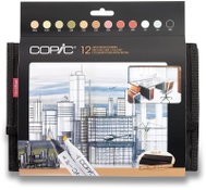 COPIC Classic double-sided Fine Chisel 12 pcs for architecture in pencil case - Marker