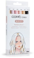 COPIC Ciao double-sided Brush Chisel 5+1 pcs skin tones A - Marker