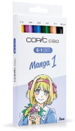 COPIC Ciao Double Sided Brush Chisel 5+1 pcs Manga 1 - Marker