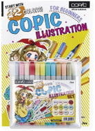 COPIC Ciao Double Sided Brush Chisel 12 Piece Illustration Set with Accessories - Marker