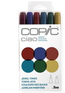 COPIC Ciao double-sided Brush Chisel 6 pcs jewel tones - Marker