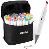 OHUHU double-sided Brush Chisel 72 pcs + blender - Marker