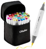OHUHU double-sided Brush Fine 48 pcs basic + blender - Marker