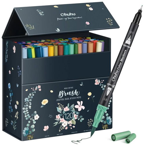 OHUHU Aqua Brush Marker 120 pcs - Marker - Main image
