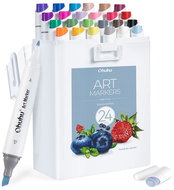 OHUHU double-sided Fine Slim Broad 24 pcs basic + blender - Markers