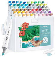 OHUHU double-sided Fine Slim Broad 60 pcs Landscape + blender - Markers
