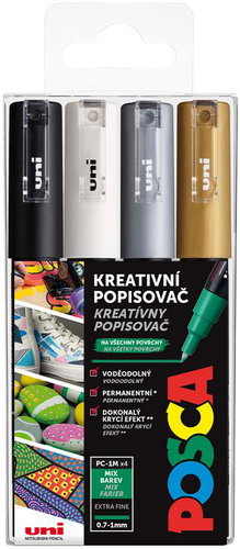 UNI Posca 1M 4 pcs - Markers - Main image